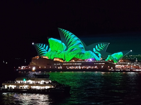 Sydney Opera House is of course the most spectacular light show on offer